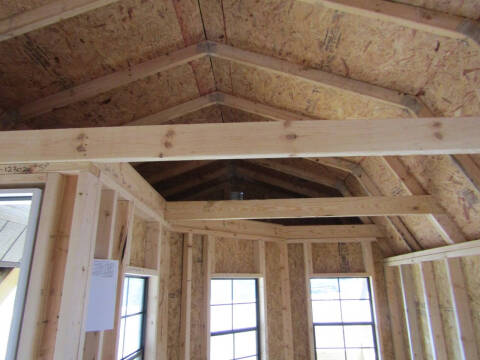 12 x 24 lofted barn w/ deluxe playhouse pkg