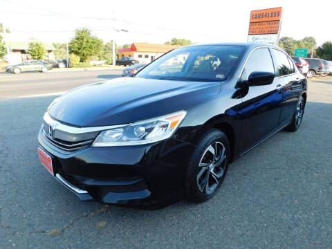 2017 Honda Accord for sale at Cars 4 Less in Manassas VA