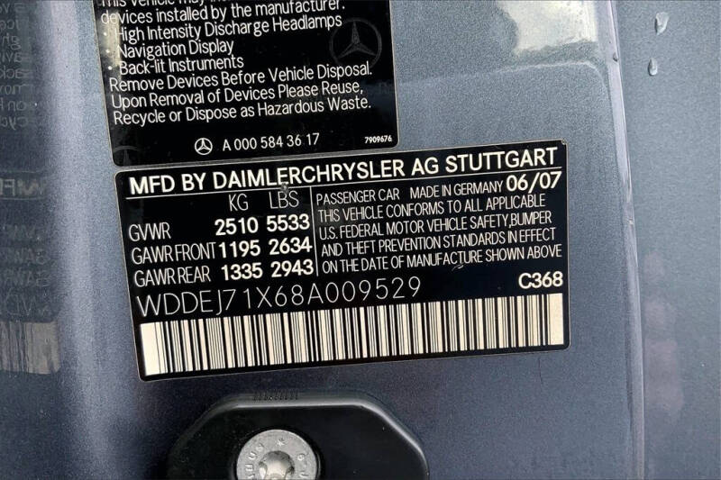 2008 Mercedes-Benz CL-Class CL 550