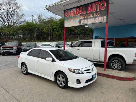 2013 Toyota Corolla for sale at Global Auto Sales and Service in Nashville TN