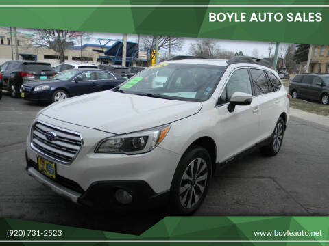 2016 Subaru Outback for sale at Boyle Auto Sales in Appleton WI