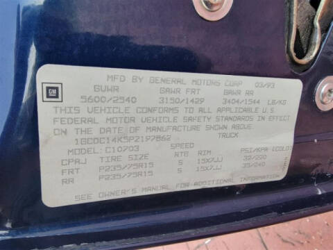 1993 Chevrolet C/K 1500 Series