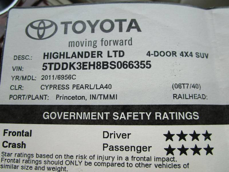 2011 Toyota Highlander Limited