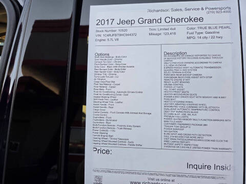 2017 Jeep Grand Cherokee Limited