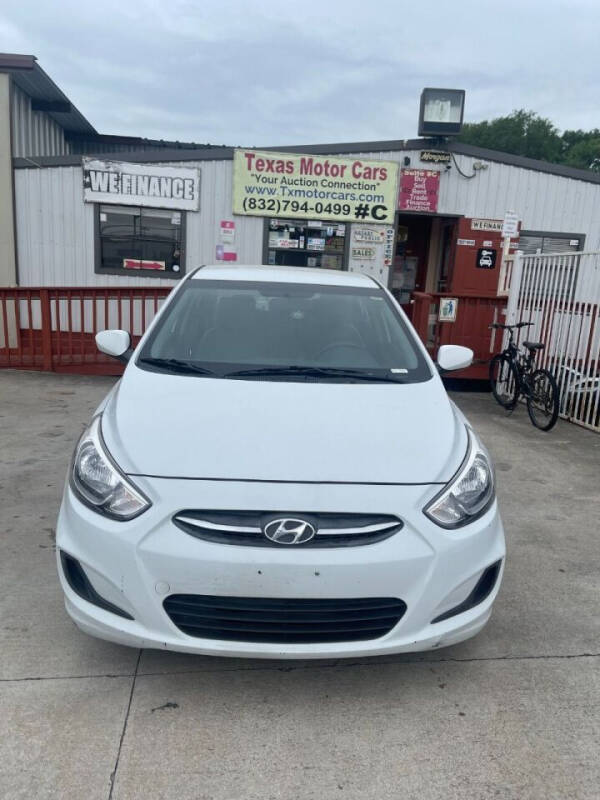 2017 Hyundai Accent for sale at TEXAS MOTOR CARS in Houston TX
