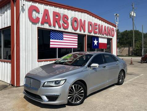 2017 Lincoln MKZ for sale at Cars On Demand 2 in Pasadena TX