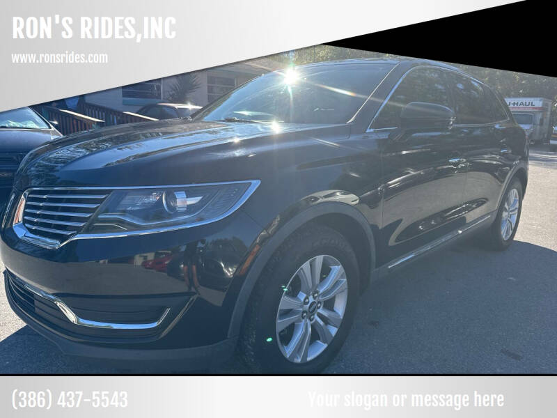 2018 Lincoln MKX for sale at RON'S RIDES,INC in Bunnell FL