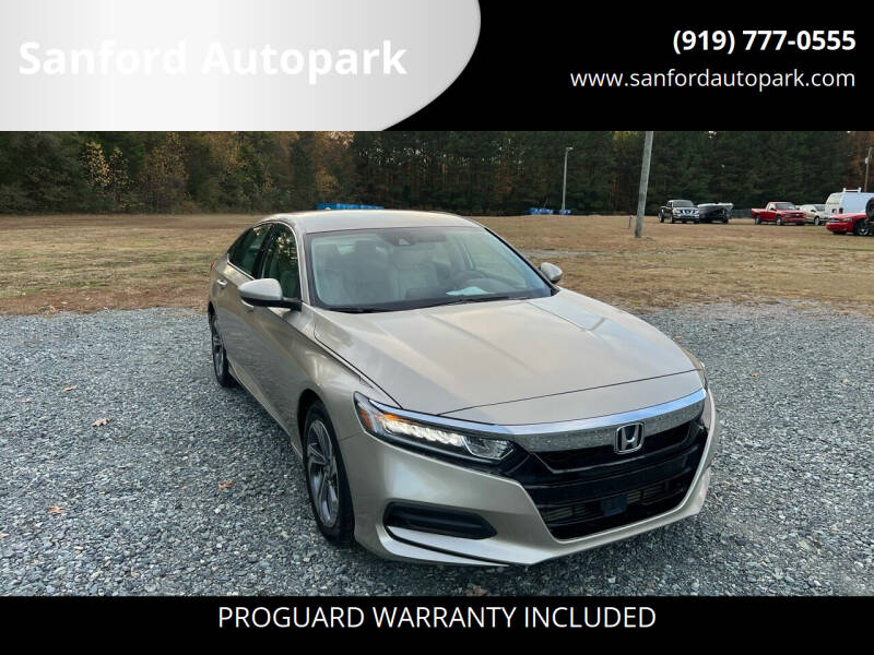 2019 Honda Accord for sale at Sanford Autopark in Sanford NC
