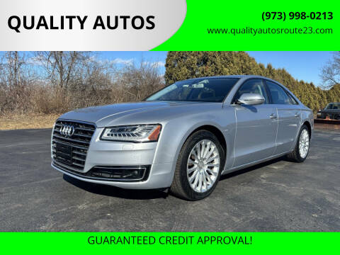 2015 Audi A8 for sale at QUALITY AUTOS in Hamburg NJ