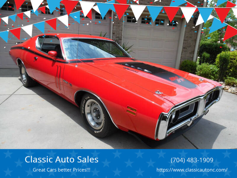 1971 Dodge Charger for sale at Classic Auto Sales in Maiden NC