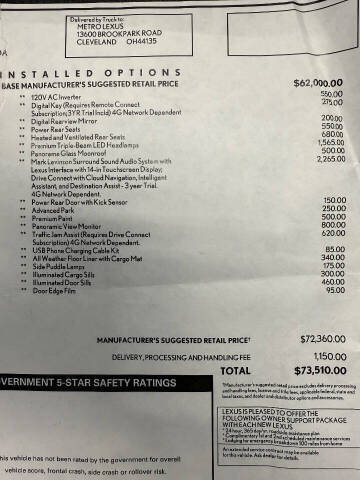 2023 Lexus RX 500h F SPORT Performance