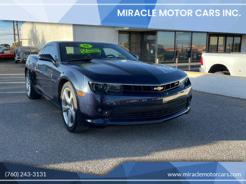2015 Chevrolet Camaro for sale at Miracle Motor Cars Inc. in Victorville CA