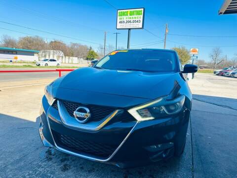 2016 Nissan Maxima for sale at Shock Motors in Garland TX