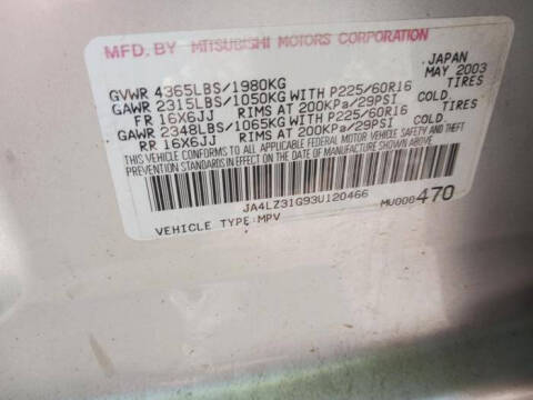 2003 Mitsubishi Outlander LS