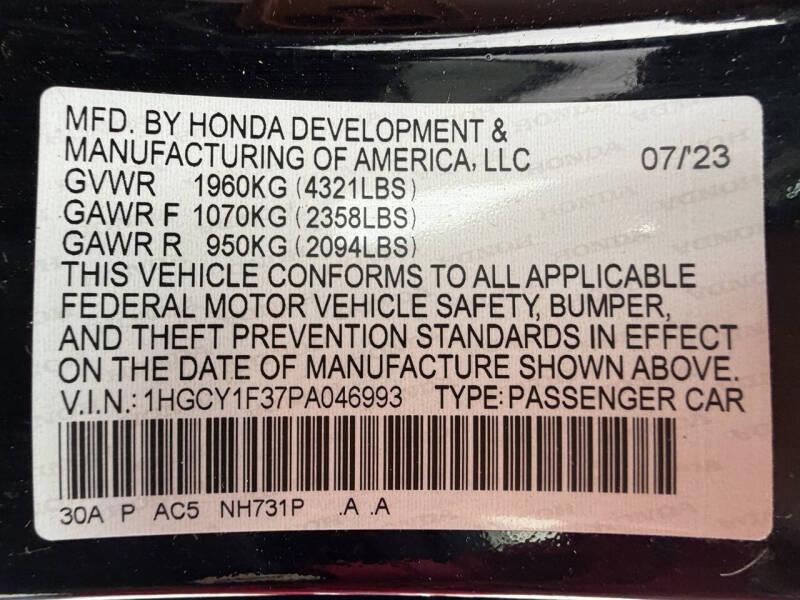 2023 Honda Accord EX