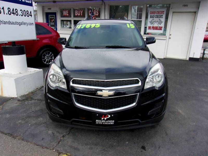 2015 Chevrolet Equinox for sale at Highlands Auto Gallery in Braintree MA