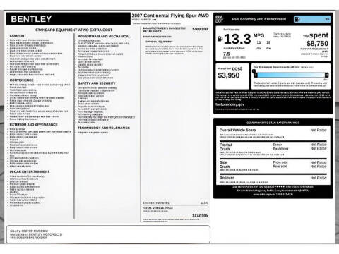 2007 Bentley Continental Flying Spur