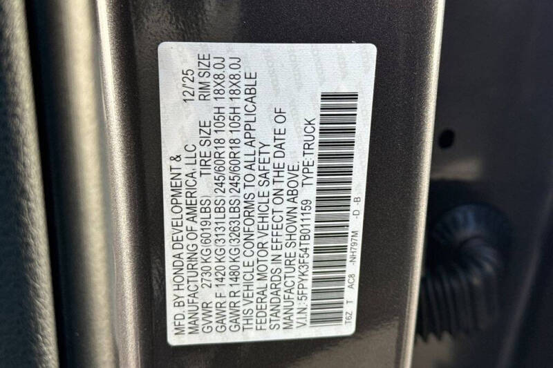 2026 Honda Ridgeline RTL