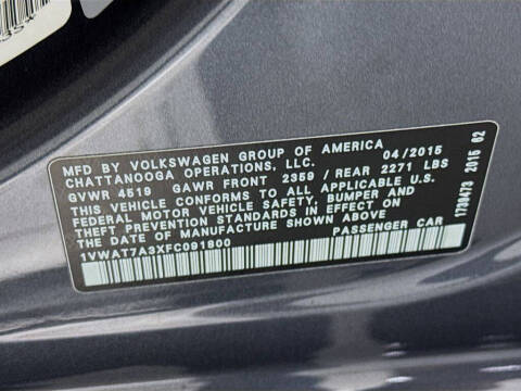 2015 Volkswagen Passat 1.8T Limited Edition