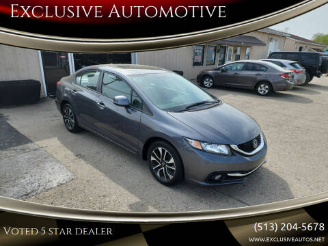 2013 Honda Civic for sale at Exclusive Automotive in West Chester OH