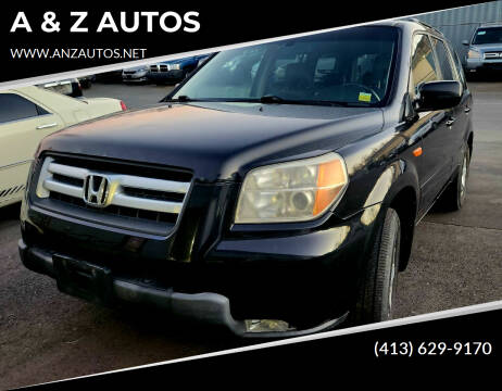 2008 Honda Pilot for sale at A & Z AUTOS in Westfield MA