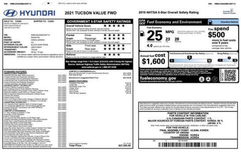 2021 Hyundai Tucson Value