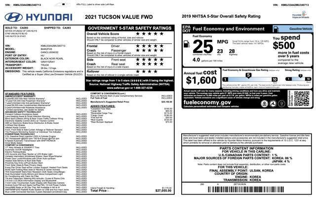 2021 Hyundai Tucson Value