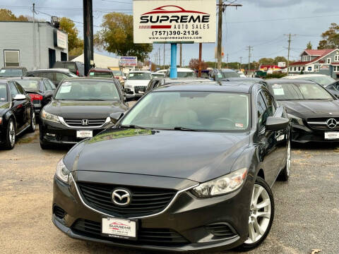 2016 Mazda MAZDA6 for sale at Supreme Auto Sales in Chesapeake VA