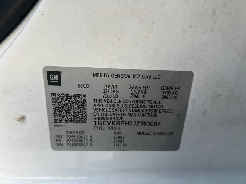 2018 Chevrolet Silverado 1500 LT