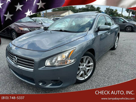 2010 Nissan Maxima for sale at CHECK AUTO, INC. in Tampa FL