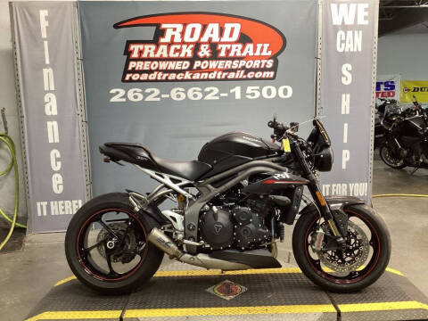 2019 Triumph Speed Triple RS Matt Jet Black for sale at Road Track and Trail in Big Bend WI