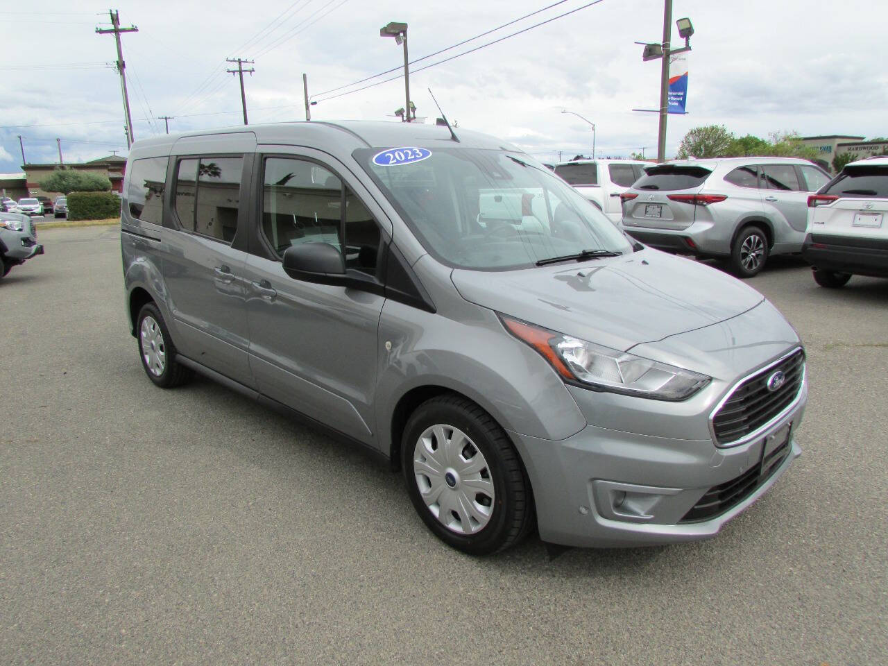 Silver 2023 Ford Transit Connect XLT XLT 4dr LWB Mini-Van w/Rear Liftgate 2