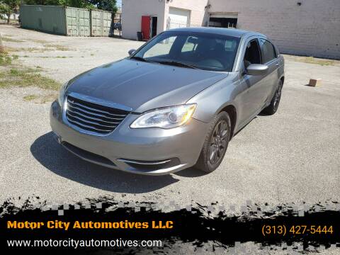 2012 Chrysler 200 for sale at Motor City Automotives LLC in Detroit MI