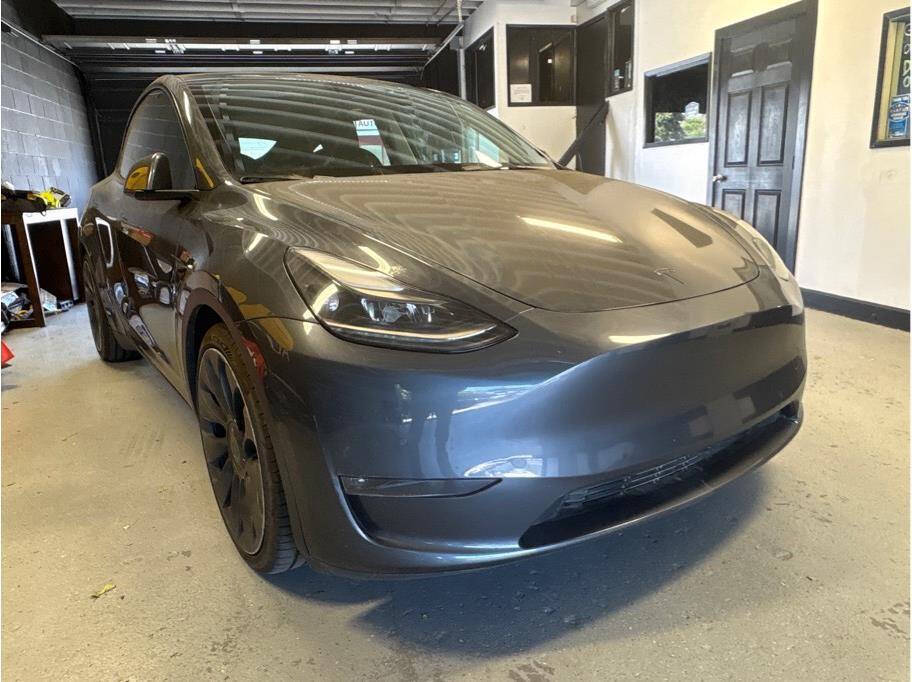 Gray 2022 Tesla Model Y Performance AWD Performance 4dr Crossover 2