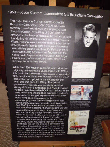 1950 Hudson custom commodore six brougham