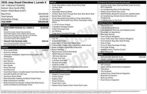 2026 Jeep Grand Cherokee L Laredo