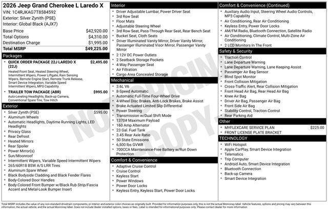 2026 Jeep Grand Cherokee L Laredo