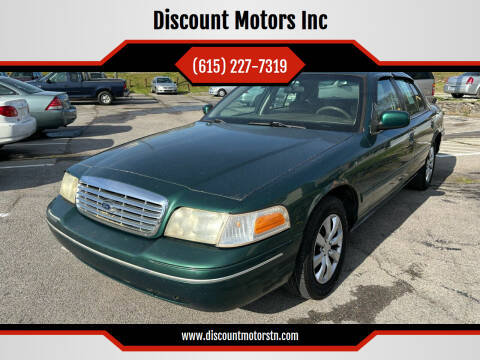 2001 Ford Crown Victoria for sale at Discount Motors Inc in Nashville TN