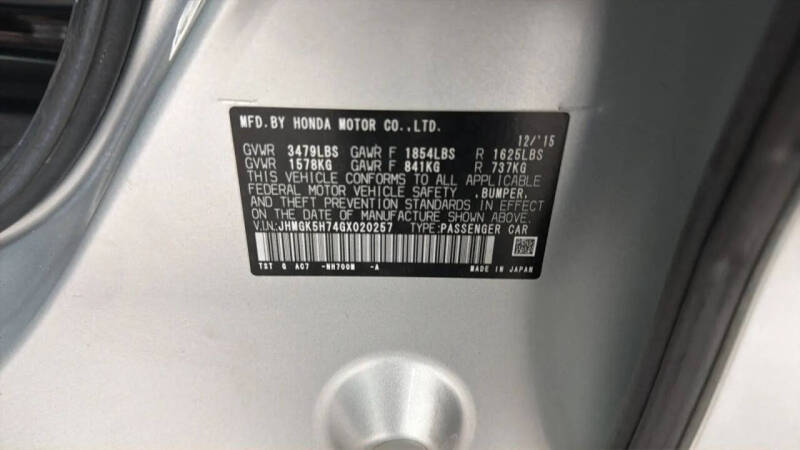 2016 Honda Fit EX