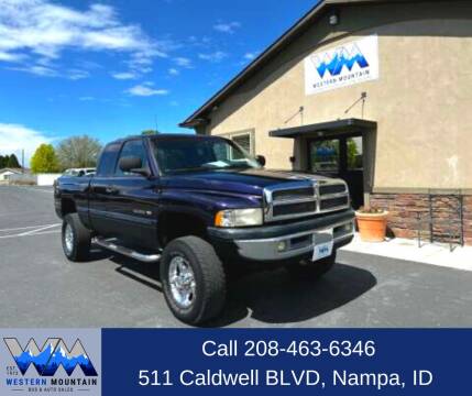 1999 Dodge Ram Pickup 2500 for sale at Western Mountain Bus & Auto Sales in Nampa ID