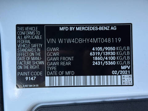 2021 Mercedes-Benz Sprinter