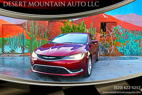 2015 Chrysler 200 for sale at DESERT MOUNTAIN AUTO LLC in Tucson AZ