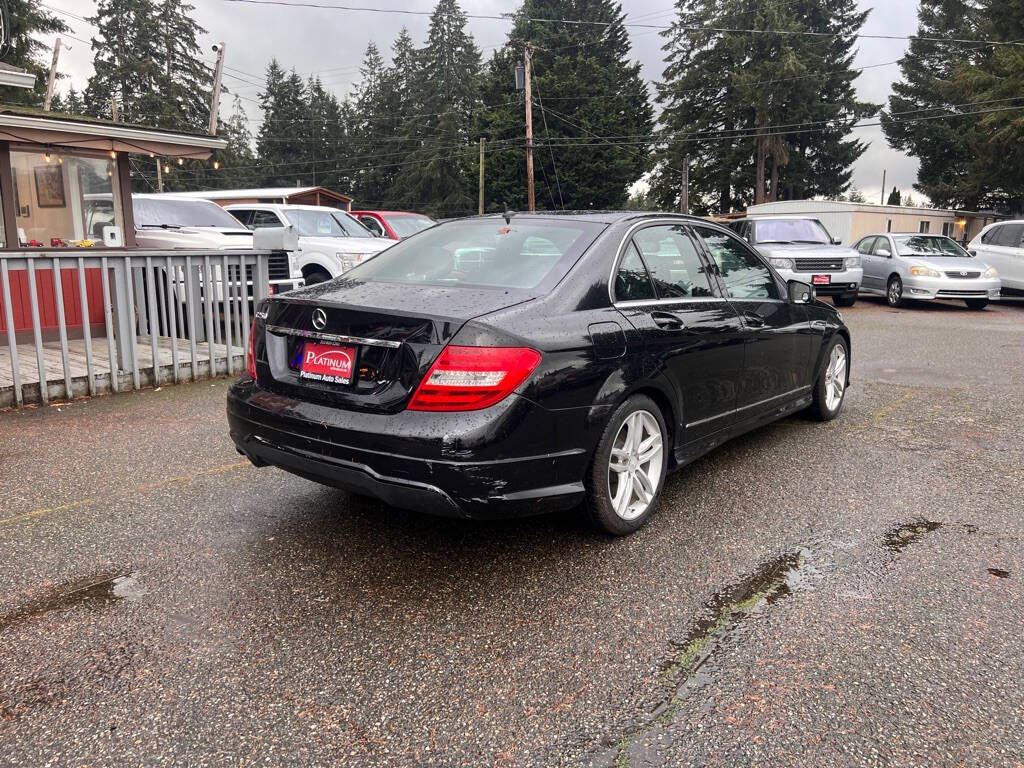 2013 Mercedes-Benz C-Class for sale at PLATINUM AUTO SALES INC in Lacey, WA