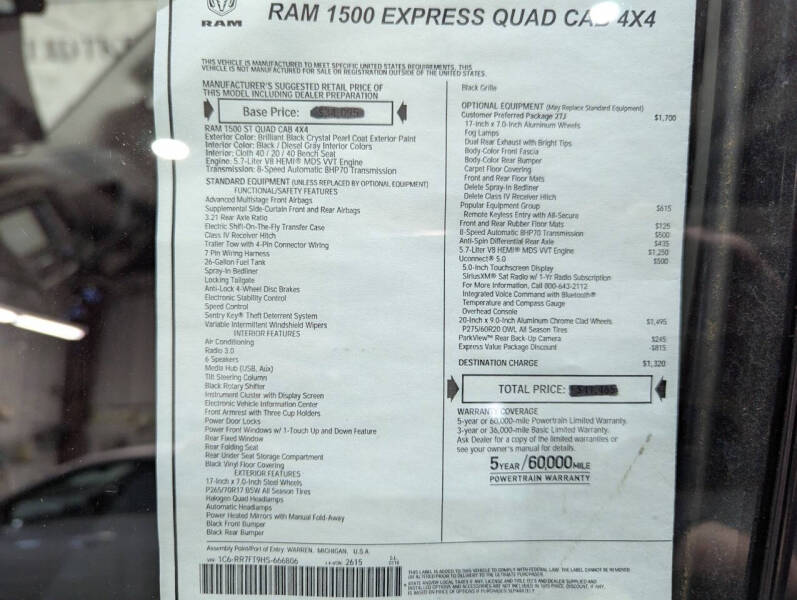 2017 RAM 1500 Express