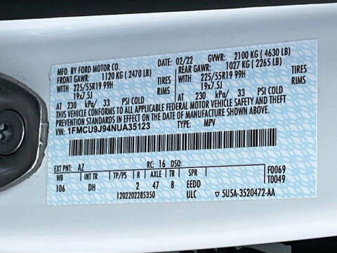 2022 Ford Escape Titanium
