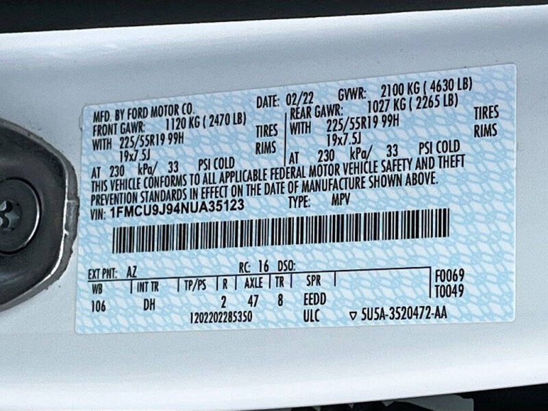 2022 Ford Escape Titanium