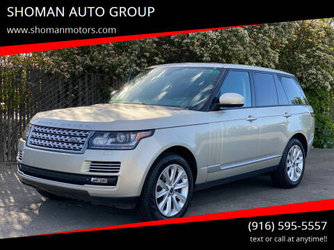 2014 Land Rover Range Rover for sale at SHOMAN AUTO GROUP in Davis CA