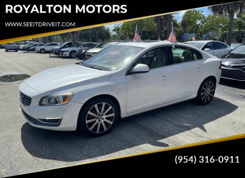 2018 Volvo S60 for sale at ROYALTON MOTORS in Plantation FL