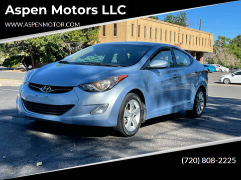 2013 Hyundai Elantra for sale at Aspen Motors LLC in Denver CO