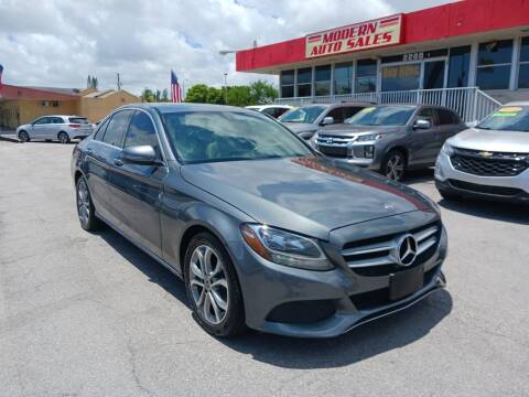 2018 Mercedes-Benz C-Class for sale at Modern Auto Sales in Hollywood FL